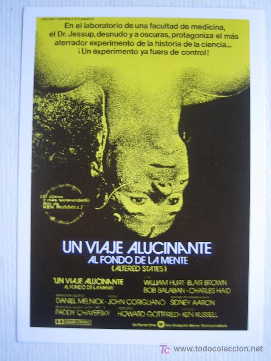 Kino: Un Viaje alucinante al fondo de la mente - folleto reproduccion - william hurt