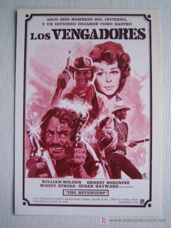 Kino: LOs vengadores - folleto reproduccion - william holden susan hayward