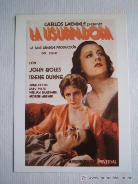 Kino: La usurpadora - folleto reproduccion - irene dunne john boles