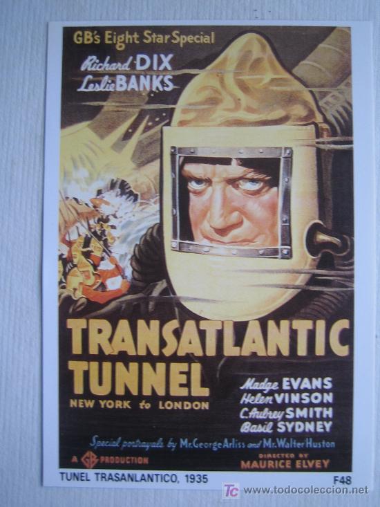 Kino: Tunel transatlantico - folleto reproduccion - madge evans richard dix