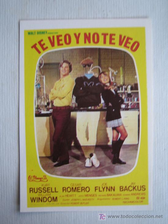 Kino: Te veo y no te veo - folleto reproduccion - kurt russell filmayer disney