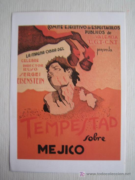 Kino: Tempestad sobre mejico - folleto reproduccion - Sergu&eacute;i Eisenstein