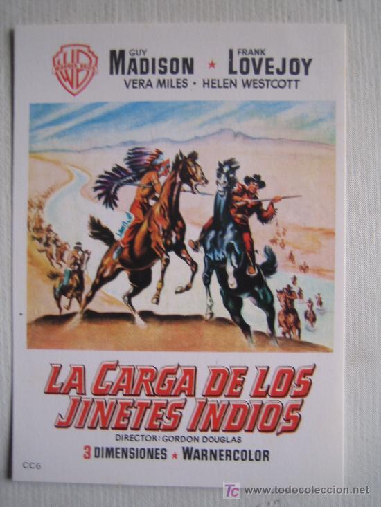 Kino: la carga de los jinetes indios - western - folleto de reproduccion