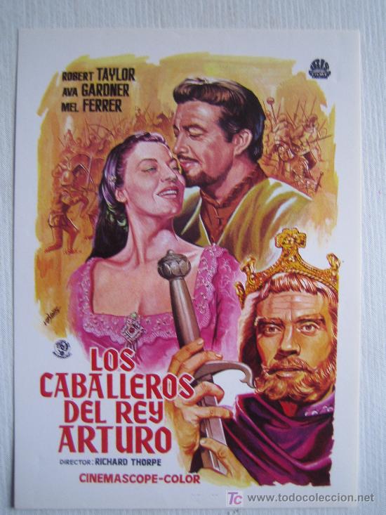 Cine: los caballeros del rey arturo - ava gardner - folleto de reproduccion
