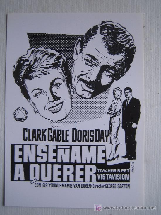Cine: ense&ntilde;ame a querer - clark gable doris day george seaton - folleto de reproduccion