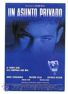 Kino: EL ASUNTO PRIVADO, con Pastora Vega. POSTAL.