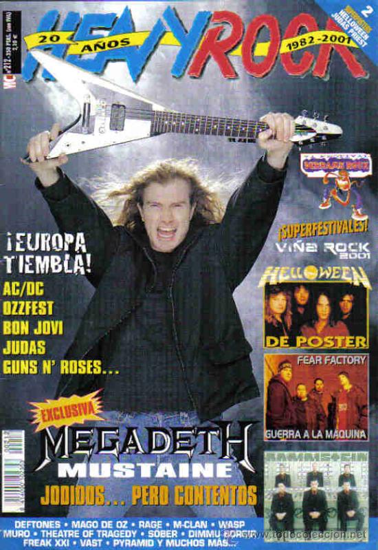 Cinema: MAGAZINE HEAVY ROCK 2001 N&ordm;212 SPAIN