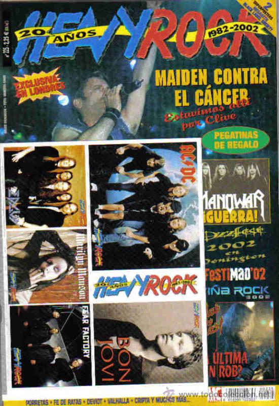 Cinema: MAGAZINE HEAVY ROCK 2002 N&ordm;225 SPAIN