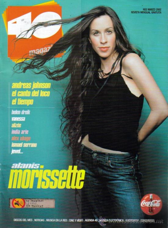 Cinema: MAGAZINE 40 MAGAZINE 2002 N&ordm;53 SPAIN - ALANIS MORISSETTE + CANTO DEL LOCO + ALIZEE