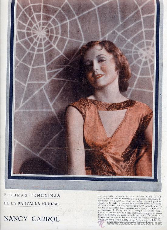 Cinema: NANCY CARROL ACTRIZ CINE HOJA REVISTA