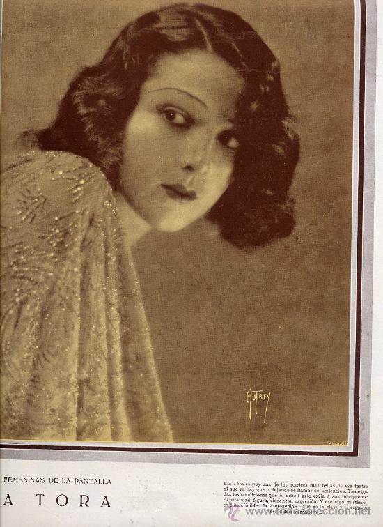 Cinema: LIA TORA 1930 ACTRIZ CINE HOJA REVISTA