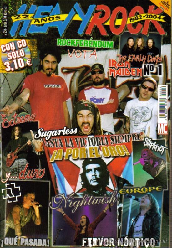 Cinema: MAGAZINE HEAVY ROCK 2004 N&ordm;256 (2 SUPER POSTERS SLIPKNOT + FITO) SPAIN