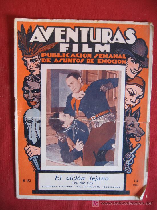 Cinema: AVENTURAS FILM - EL CICLON TEJANO - N&ordm; 63