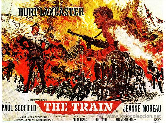Kino: the train - lamina contraportada de los fasciculos historia del cine - a&ntilde;os 70