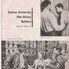 Cine: SYDNEY UNIVERSITY FILM GROUP BULLETIN - SECOND TERM 1960 - 24 PAGINAS, 7 FOTOS Y ALGO DE PUBLICIDAD . Lote 16572015