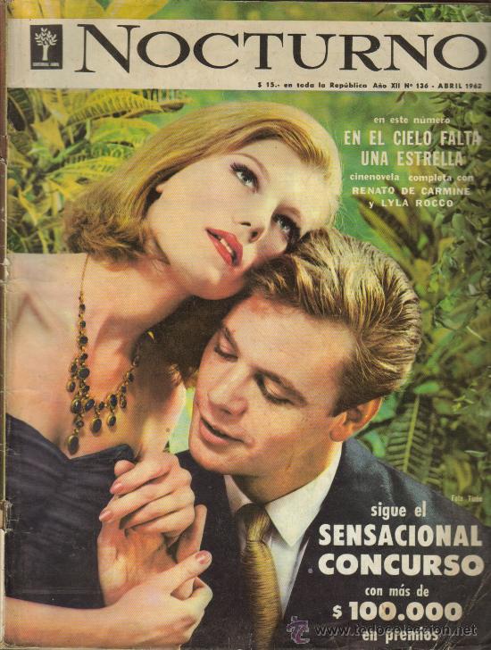 Cinema: MAGAZINE NOCTURNO (RENATO DE CARMINE Y LYLA ROCCO) 1962 N&ordm;136 ARGENTINA