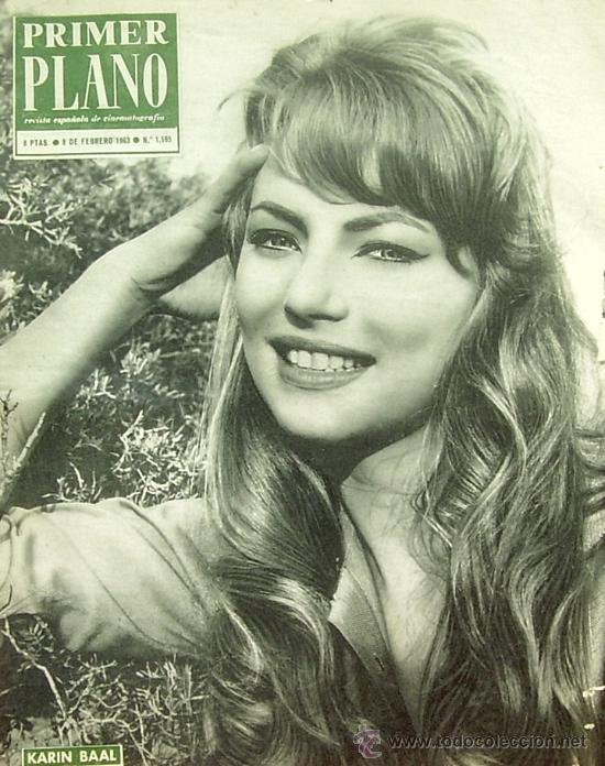 Cinema: KARIN BAAL PRIMER PLAN SPANISH MAGAZINE 1963 N&ordm;1165 SPAIN