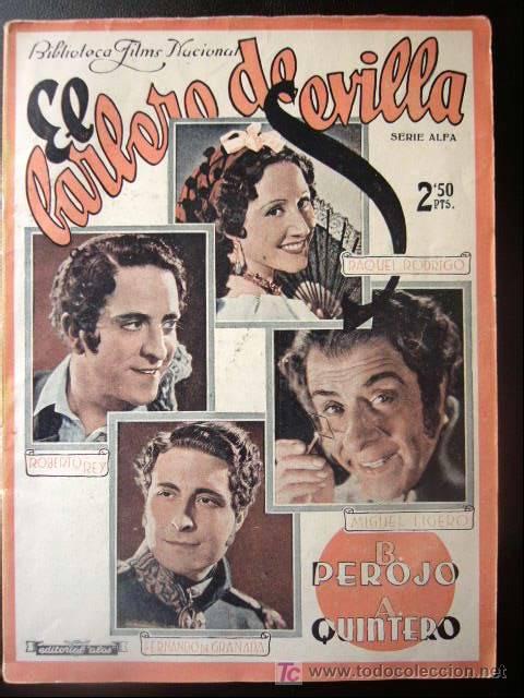 Cinema: BIBLIOTECA FILMS NACIONAL. EL BARBERO DE SEVILLA. A&Ntilde;O I. N&ordm; 5. 70 PP. 17 X 21 CM.