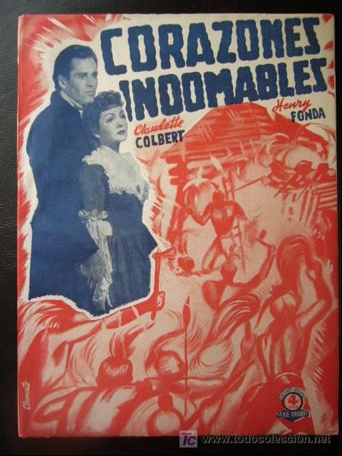 Cin&eacute;ma: EDICIONES ESPECIALES CINEMATOGRAFICAS. CORAZONES INDOMABLES. ED. BISTAGNE. 72 PP. ILUSTRADO.