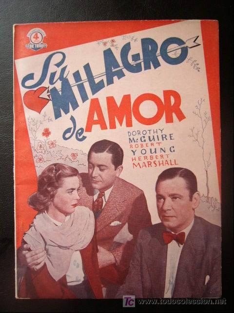 Cin&eacute;ma: EDICIONES ESPECIALES CINEMATOGRAFICAS. SU MILAGRO DE AMOR. BISTAGNE. 48 PP. ILUSTRADO.