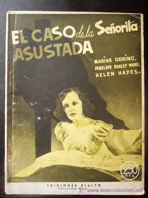 Cin&eacute;ma: BIBLIOTECA - CINE RIALTO. EL CASO DE LA SE&Ntilde;ORITA ASUSTADA. N&ordm; 32. 1943. 59 PP. ILUSTRADA
