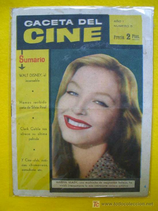 Cinema: GACETA DEL CINE. A&ntilde;o I, N&uacute;mero 5. Marzo 1960