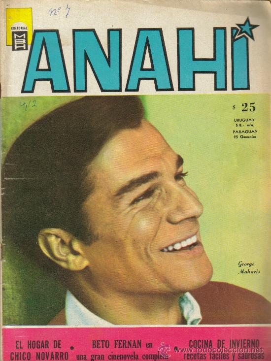 Cinema: MAGAZINE ANAHI (GEORGE MAHARIS) 1965 N&ordm;412 ARGENTINA