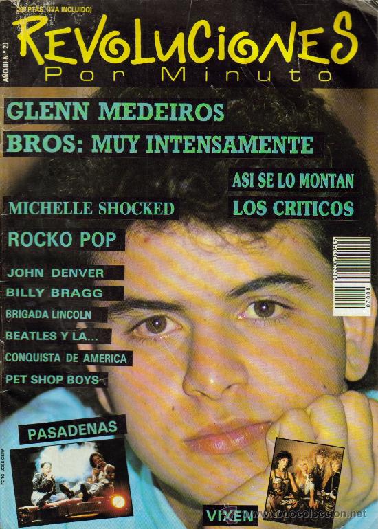 Cinema: MAGAZINE REVOLUCIONES POR MINUTO (GLENN MEDEIROS) 1987 N&ordm;20 SPAIN