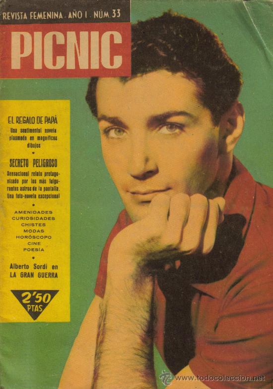 Cin&eacute;ma: MAGAZINE PICNIC (ALBERTO SORDI) 1958 N&ordm;33 SPAIN