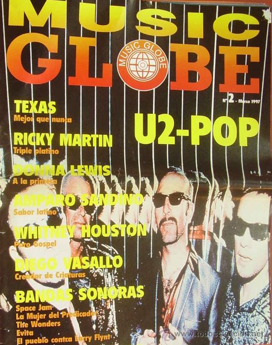 Cin&eacute;ma: MAGAZINE MUSIC GLOBE (U2) 1997 N&ordm;2 SPAIN