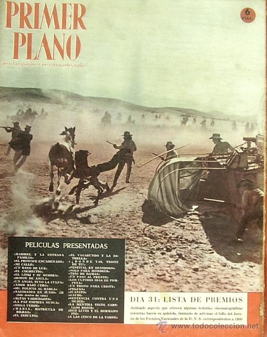 Cinema: MAGAZINE PRIMRE PLANO SPANISH MAGAZINE 1958 N&ordm;1059 SPAIN