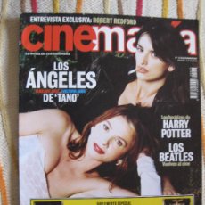 Cine: CINEMANÍA. DICIEMBRE 2001. Nº 75.ANGELA MOLINA, PENELOPE CRUZ,ROBERT REDFORD,TIM ROTH,VICTORIA ABRIL