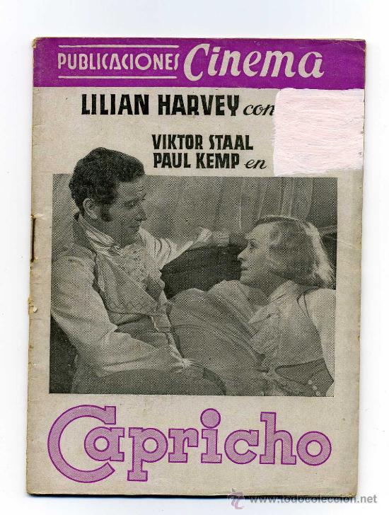 Cine: CAPRICHO, con Lilian Harvey. - Foto 1