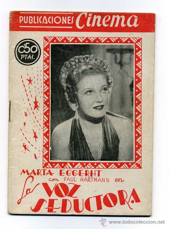 Cine: LA VOZ SEDUCTORA, con Martha Eggerht . - Foto 1