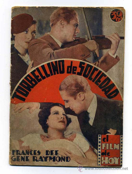 Kino: TORBELLINO DE SOCIEDAD, con Gene Raymond .