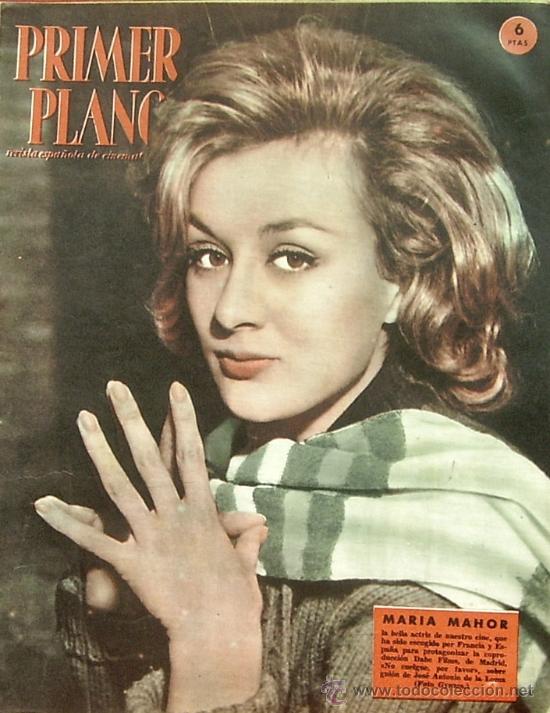 Kino: MARIA MAHOR PRIMER PLANO SPANISH MAGAZINE 1958 N&ordm;1034 SPAIN