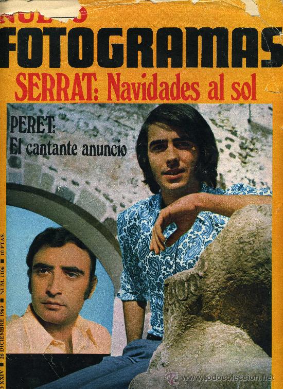 Cine: JUAN MANUEL SERRAT, en portada diciembre 1969.