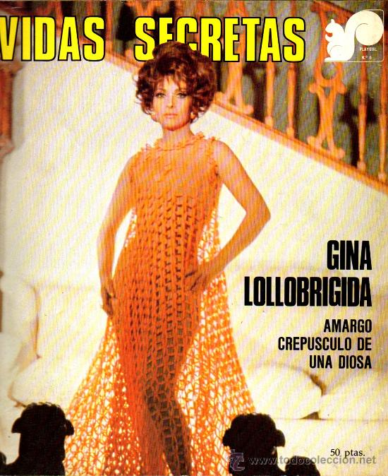 Cinema: Gina Lollobrigida n&ordm; 6 Vidas secretas. Colecci&oacute;n. Play girl. A&ntilde;o de publicaci&oacute;n: 1975