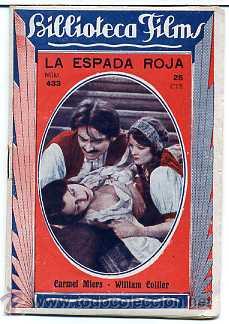 Cine: LA ESPADA ROJA, con William Collier. NOVELILLA. - Foto 1