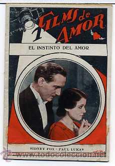 Cinema: EL INSTINTO DEL AMOR, con Paul lukas. NOVELILLA.