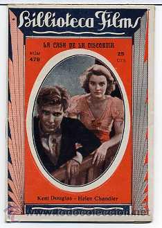 Cinema: LA CASA DE LA DISCORDIA, con Kent Douglas. NOVELILLA, N&ordm; 479.