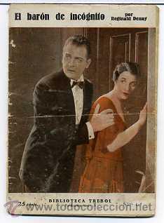 Cinema: EL VARON DE INCOGNITO, con Reginald Dennny. NOVELILLA, N&ordm; 115.