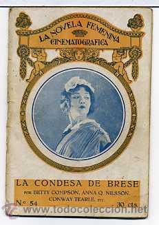 Cinema: LA CONDESA DE BRESE, con Betty Compson. NOVELILLA, N&ordm; 54.