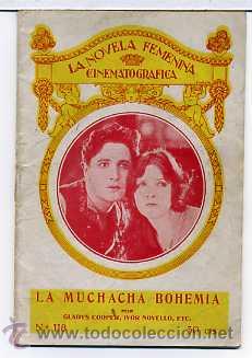 Cinema: LA MUCHACHA BOHEMIA, con Ivor Novello. NOVELILLA, N&ordm; 118.