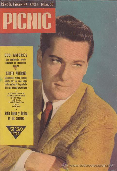 Cinema: VV. AA.. PICNIC. Revista Femenina, n&ordm; 30. Barcelona: Picnic, 1958. 17x24. Cubiertas originales. Revi
