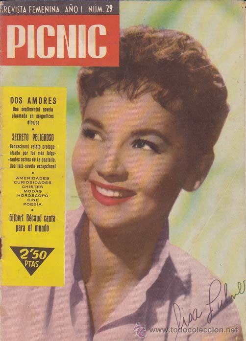 Cinema: VV. AA.. PICNIC. Revista Femenina, n&ordm; 29. Barcelona: Picnic, 1958. 17x24. Cubiertas originales. Revi