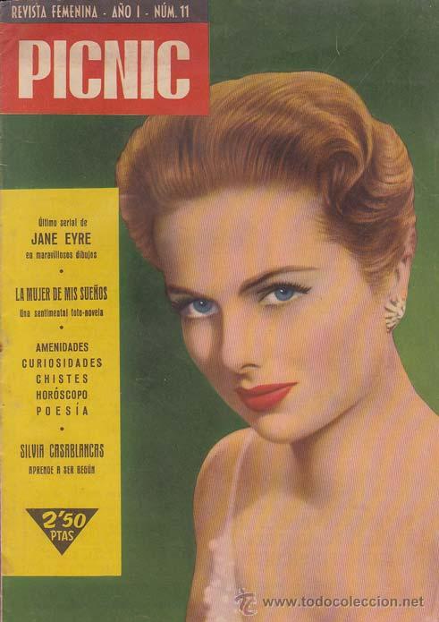Cinema: VV. AA.. PICNIC. Revista Femenina, n&ordm; 11. Barcelona: Picnic, 1958. 17x24. Cubiertas originales. Revi