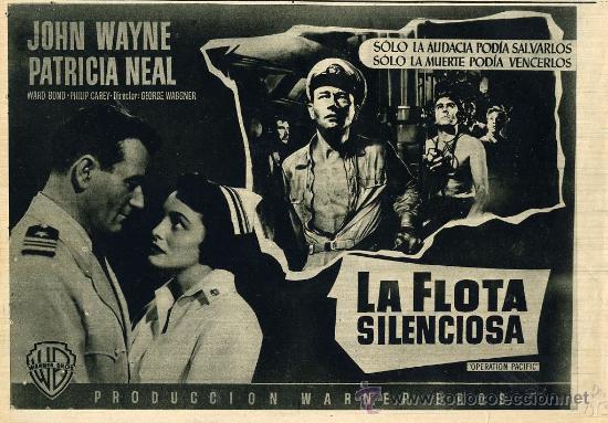 Cinema: LA FLOTA SILENCIOSA 1953 RETAL HOJA REVISTA