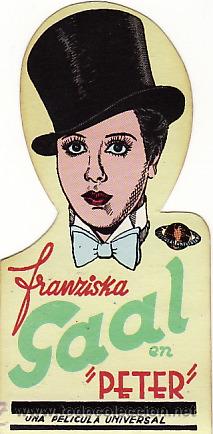 Kino: PETER - FRANCISKA GAAL - FACSIMIL - TROQUELADO