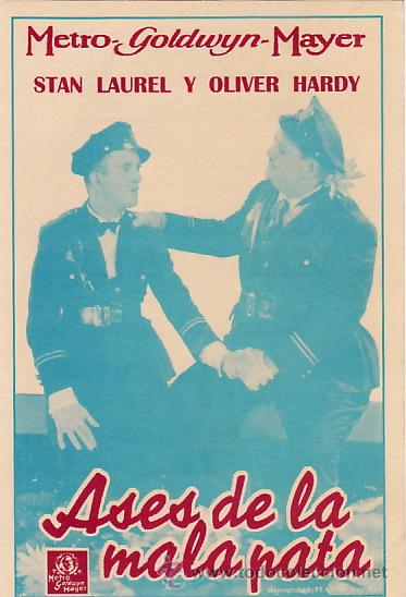 Kino: ASES DE LA MALA PATA - LAUREL Y HARDY - FACSIMIL